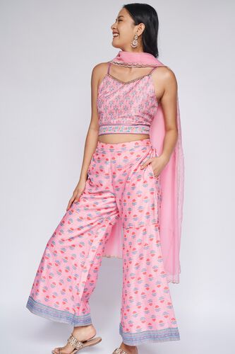 2 - Pink Floral Fit & Flare Suit, image 3