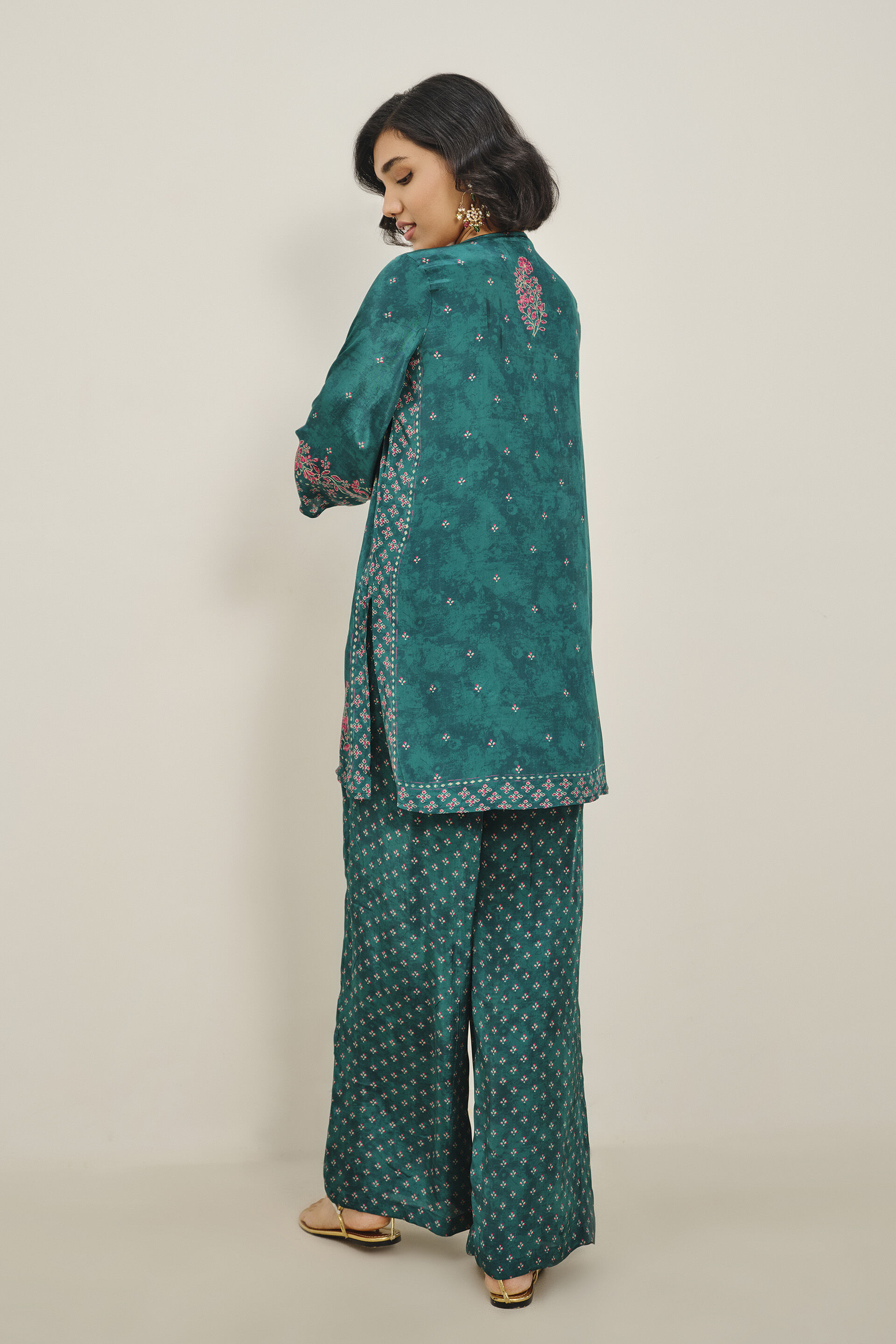 Green Mauj Kurta Set, Green, image 5