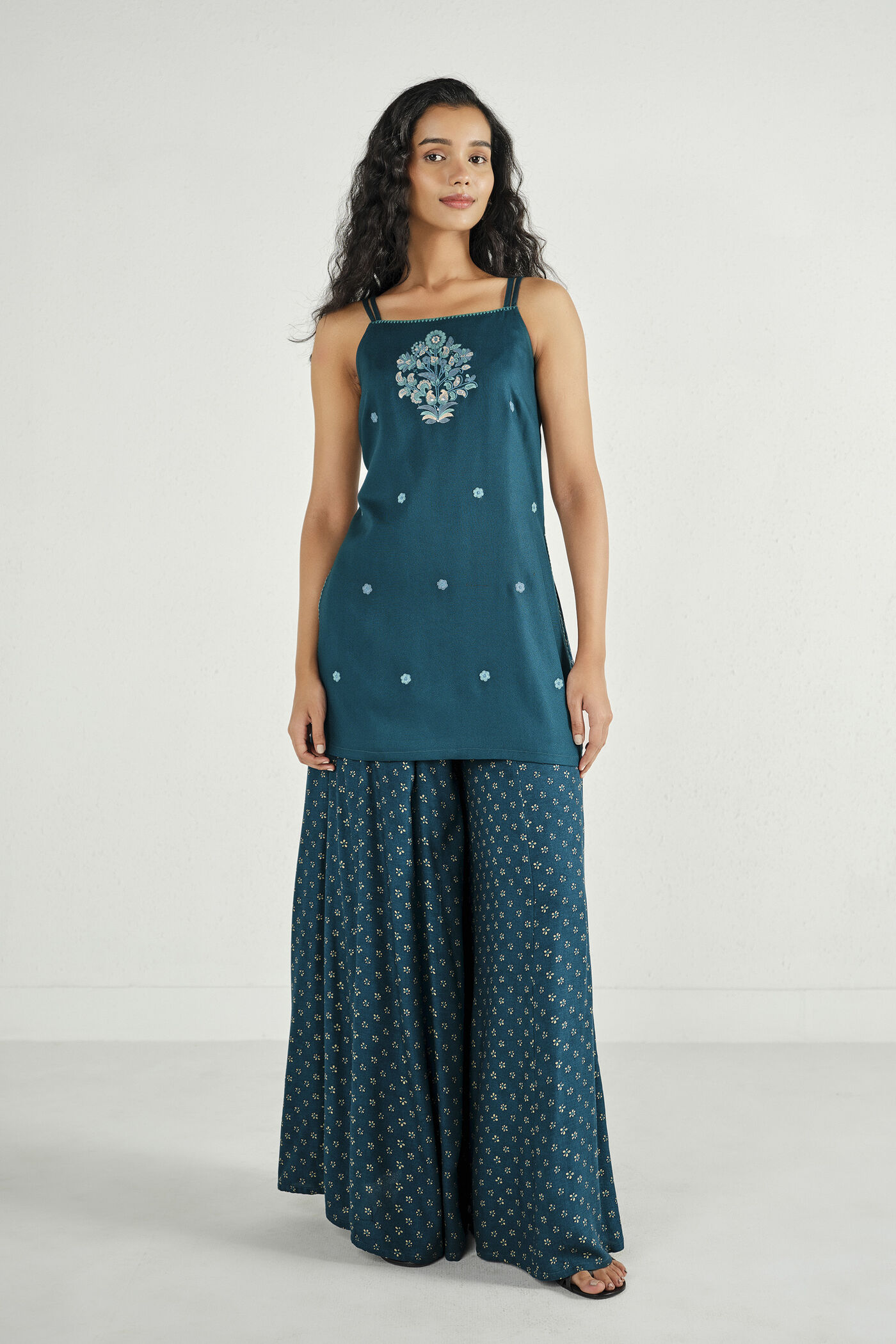 Anvi Indigo Sharara Set