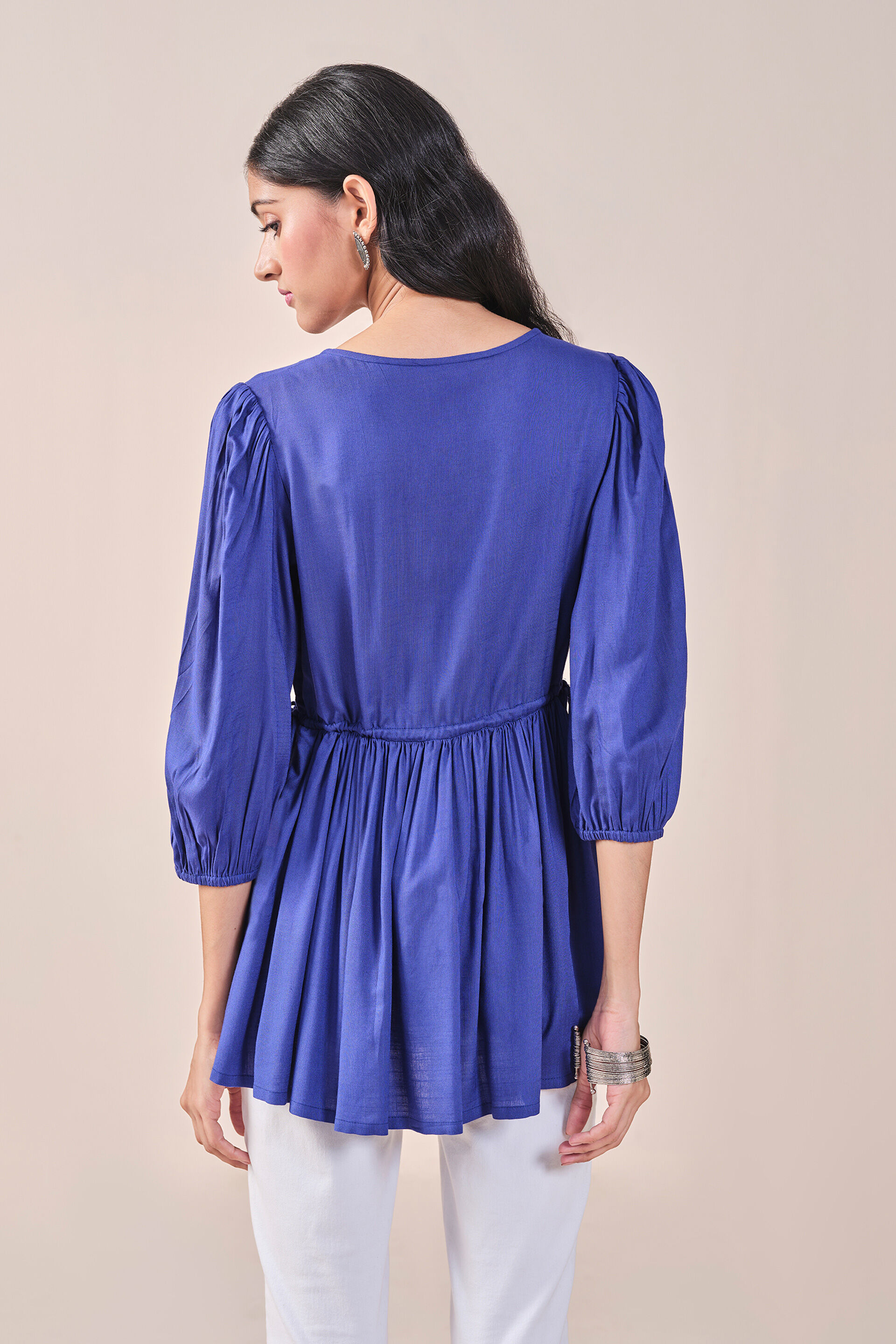 Neela Noor Tunic, Blue, image 5