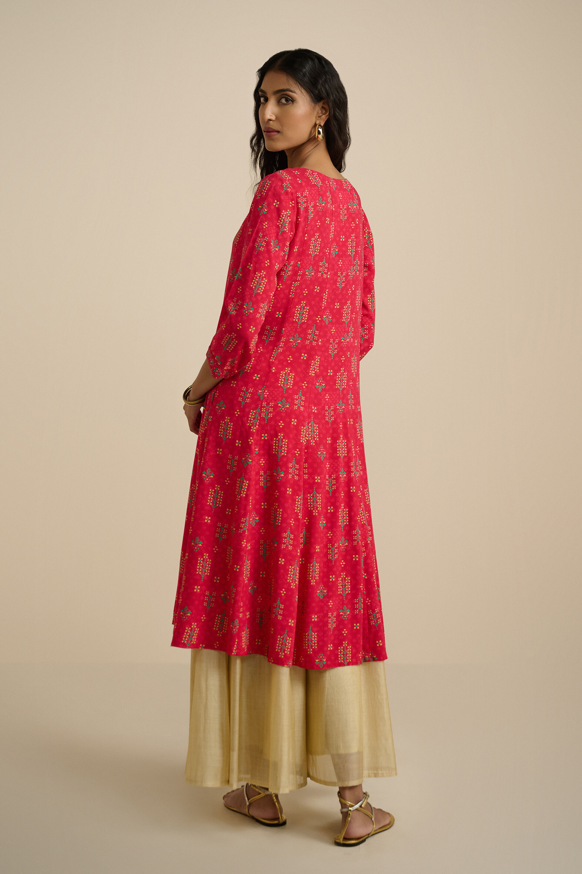 Shudh Desi Kurta, Red, image 5