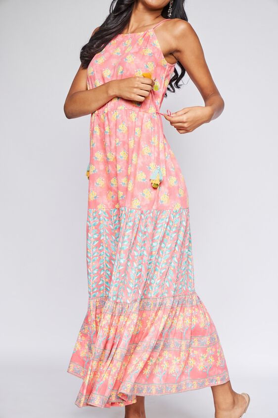 8 - Pink Floral Fit & Flare Gown, image 8