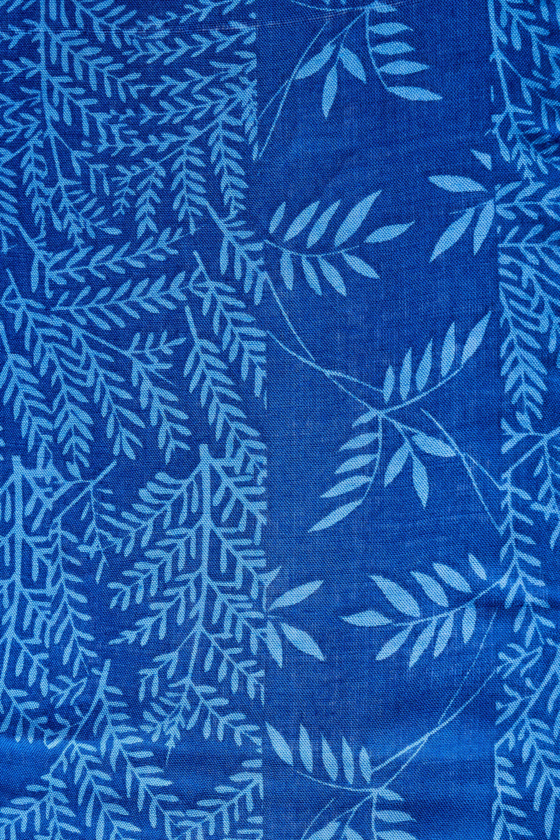 Blue Viscose Scarf, , image 2