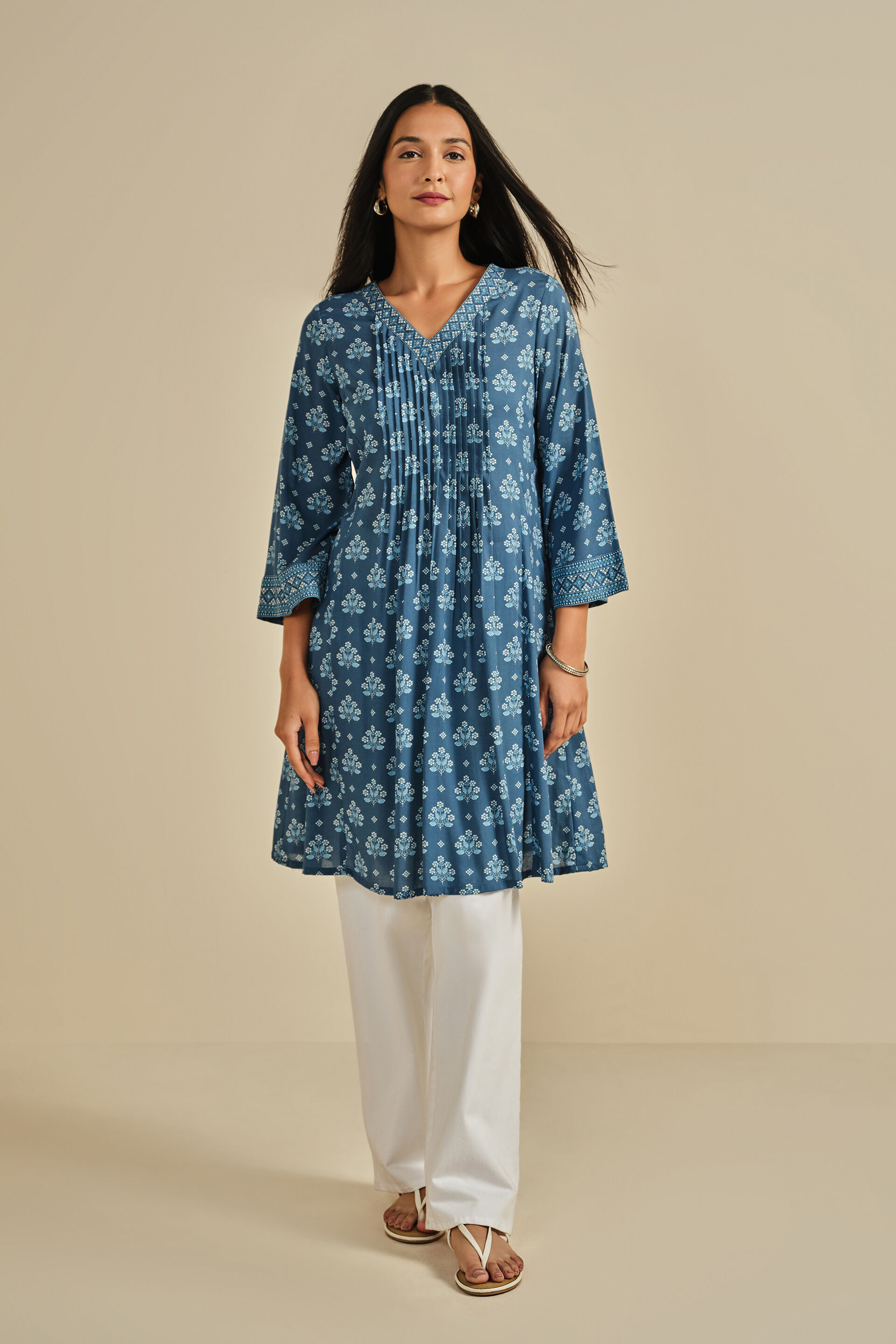 Meethi Mishri Tunic, Indigo, image 2