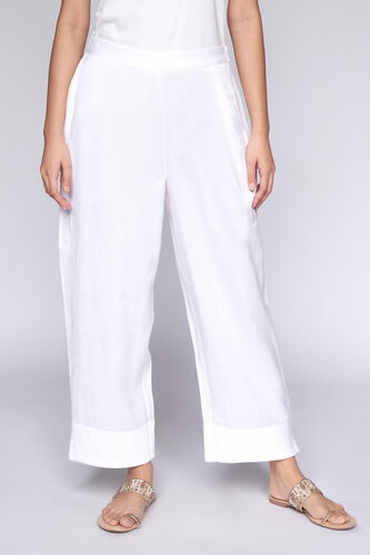 Solid Straight Bottom, White, image 1