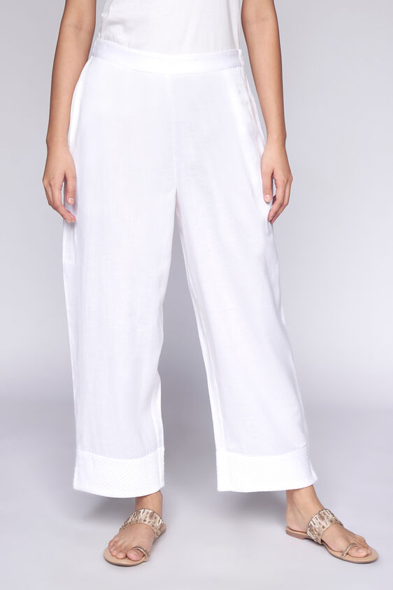 Solid Straight Bottom, White, image 1