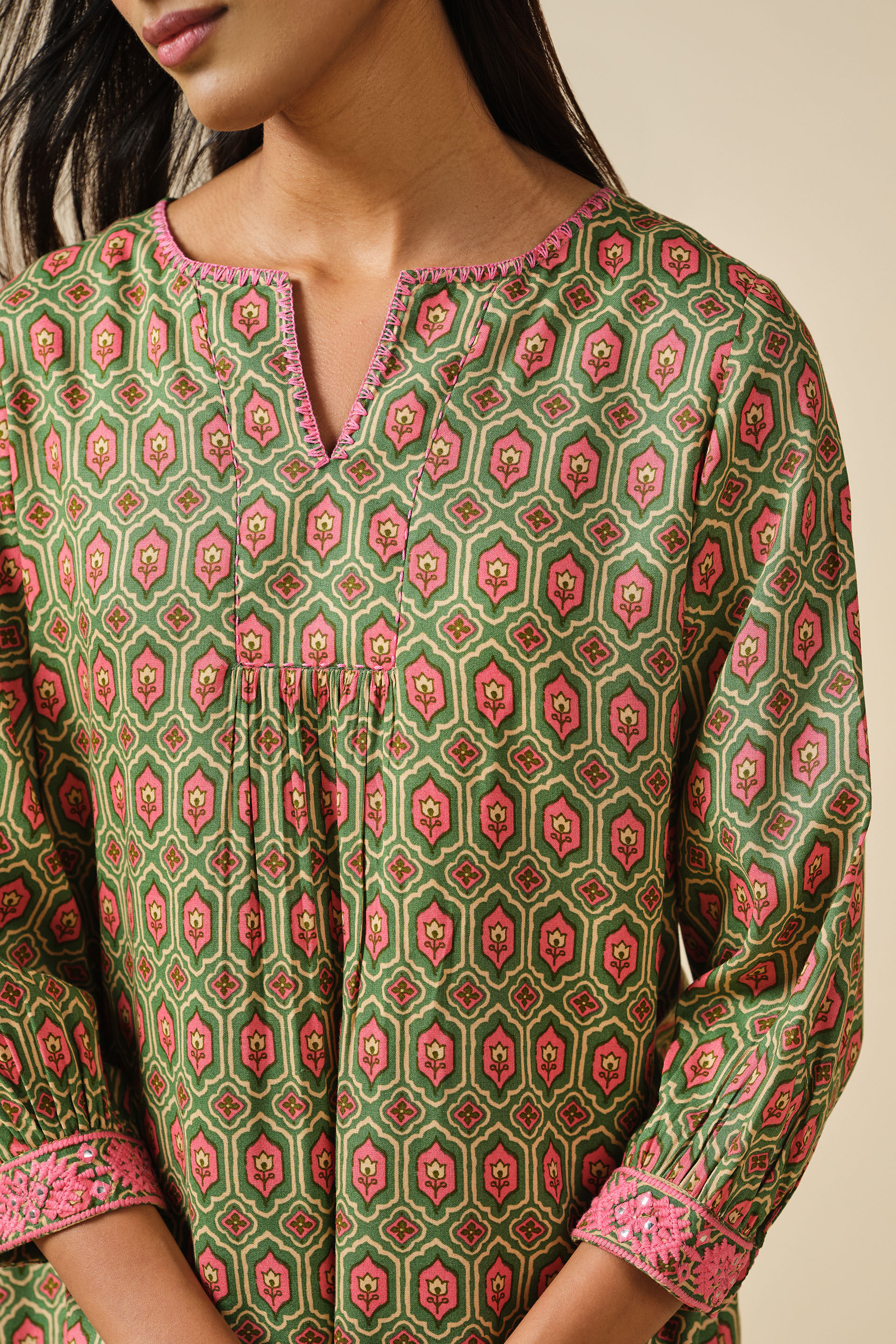 Gulnoor Top, Green, image 6