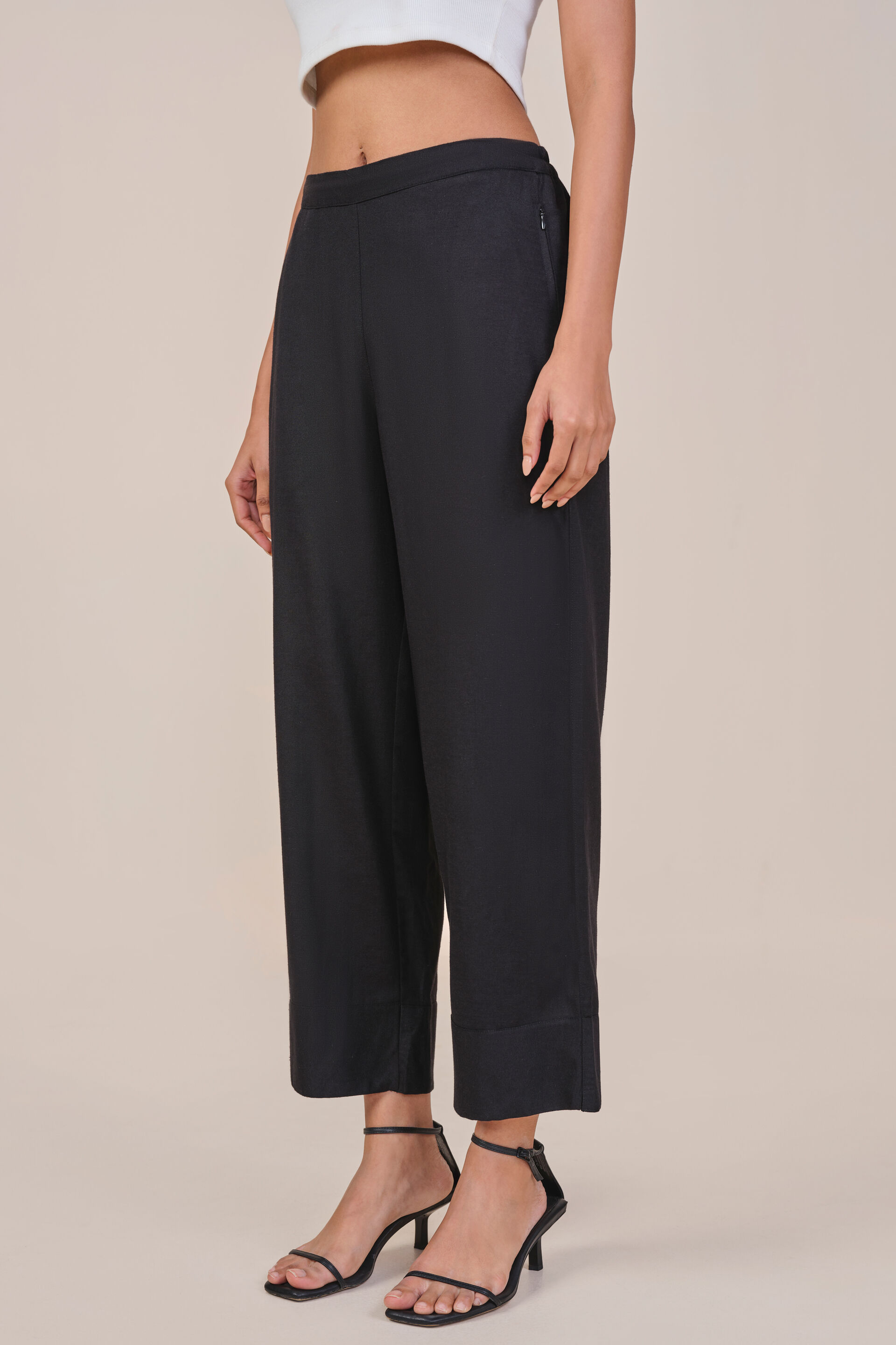 Solid Black Pants, Black, image 3