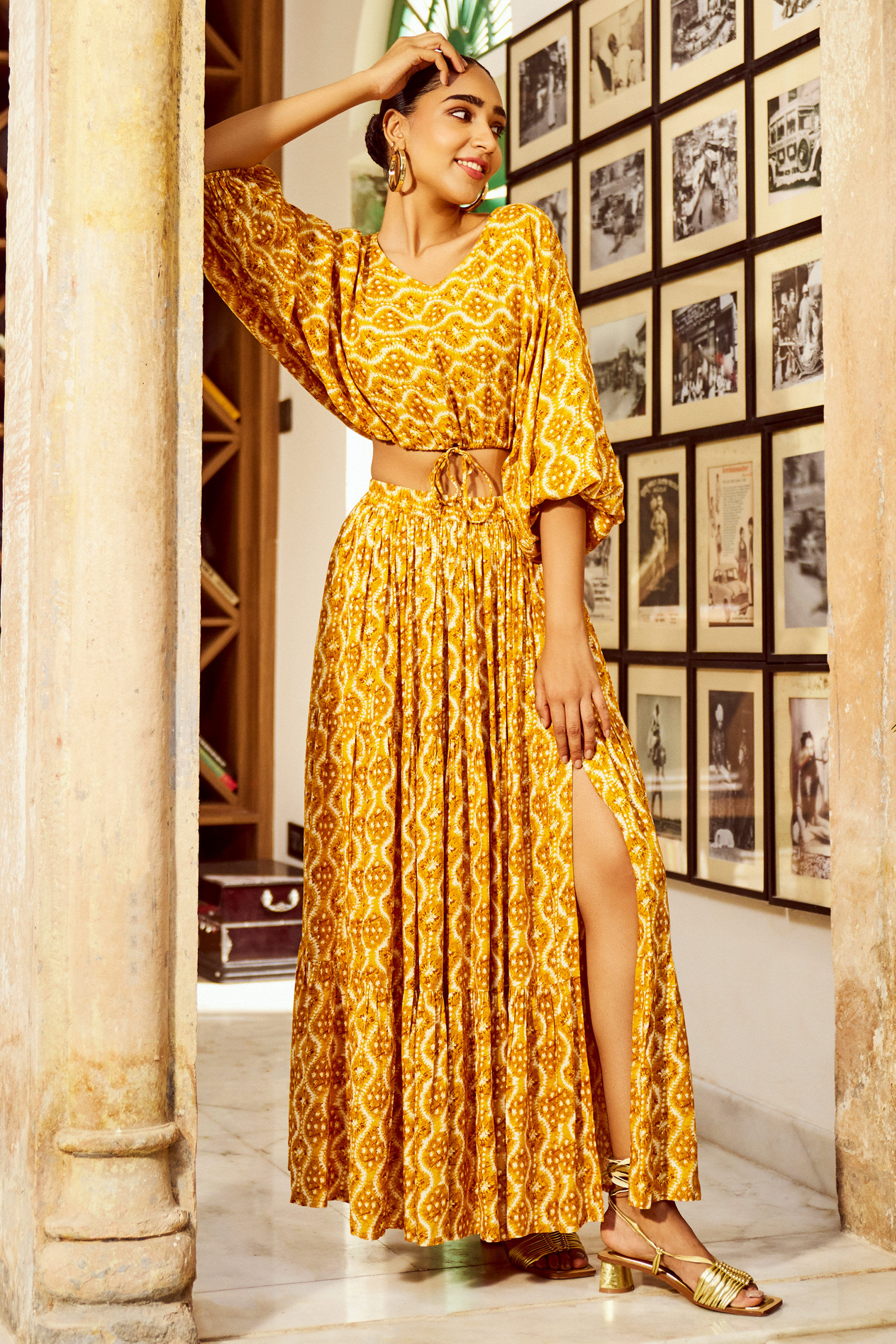 global desi orange tunic