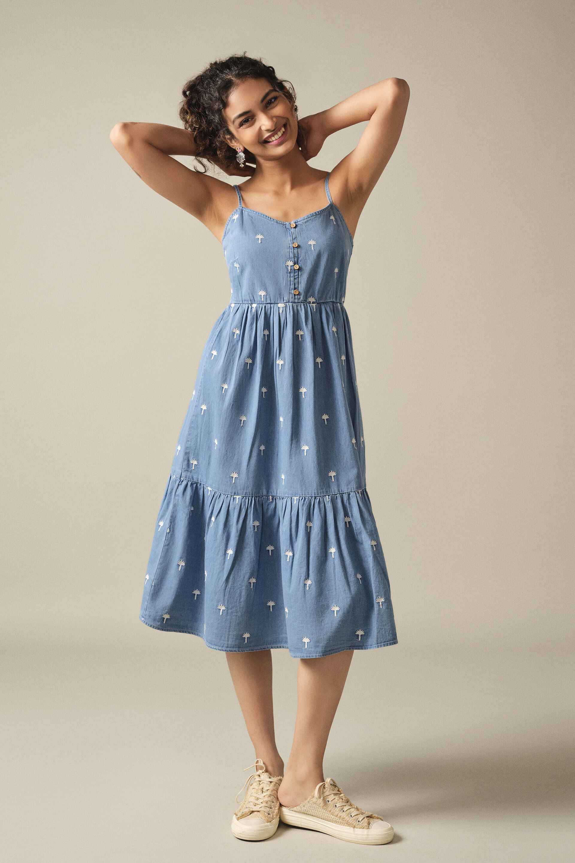 denim dress india Charlotte Denim Dress  Ishra India