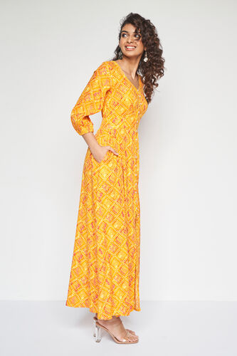 Citrus Burst maxi dress, Orange, image 2