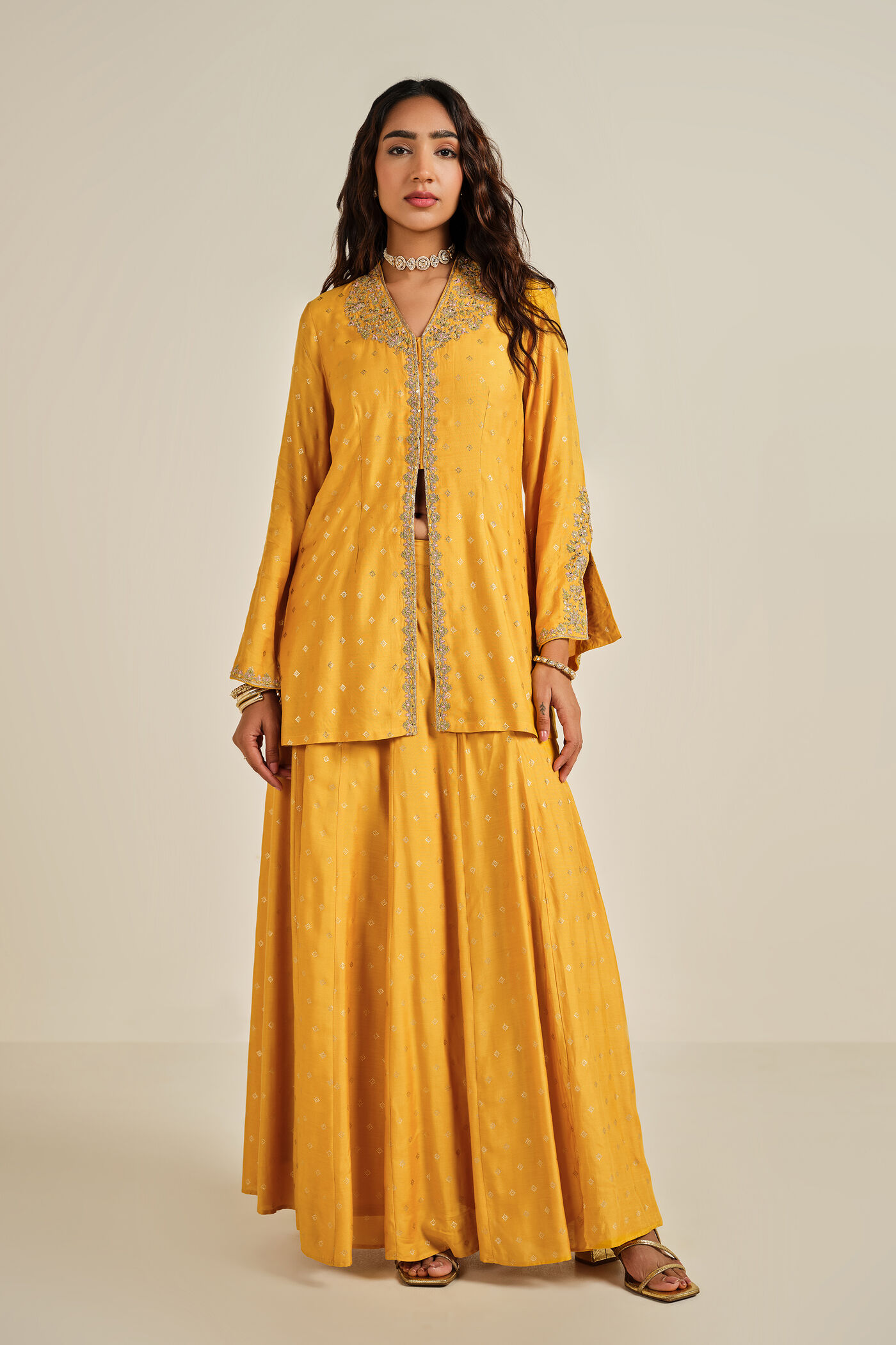 Sunehri Festive Skirt Set