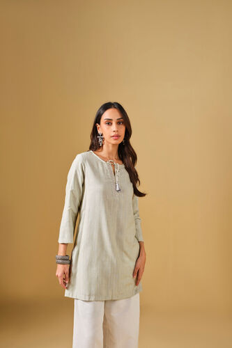 Embroidered Mint Green Tunic, Mint, image 2