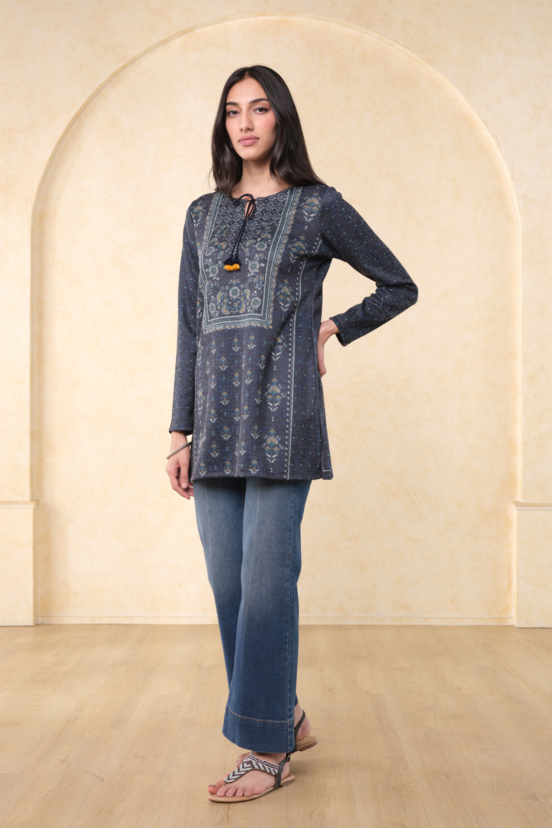 Jalsaan Top, Indigo, image 3