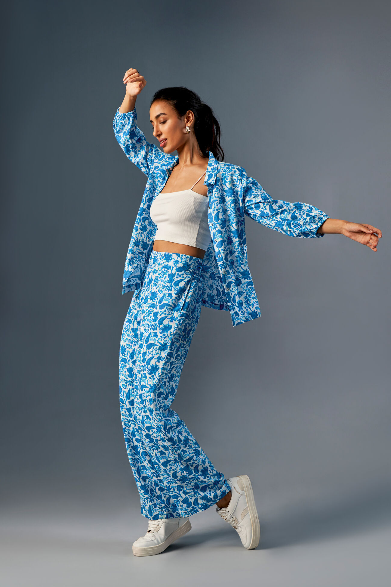 Confident In Blue Co-Ord Set, Blue, image 2