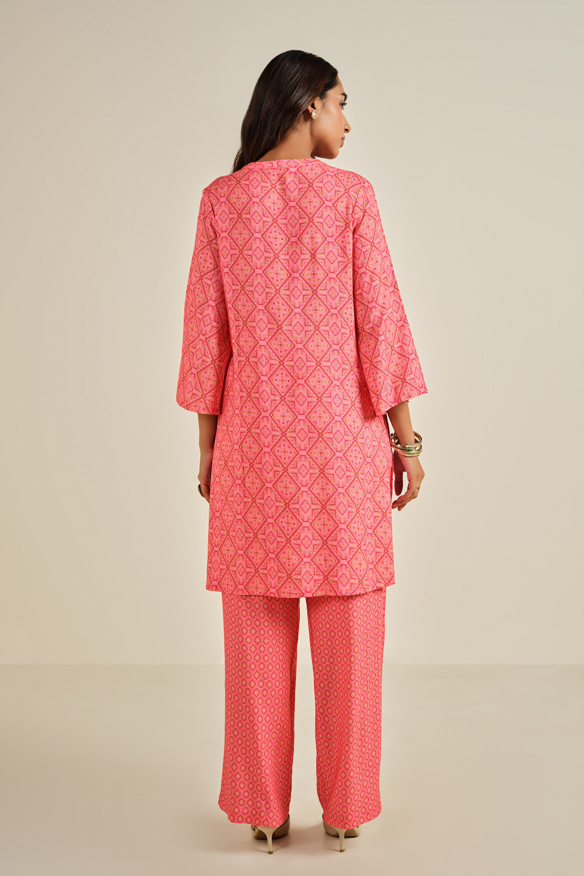 Bahaar Kurta Set, Pink, image 5