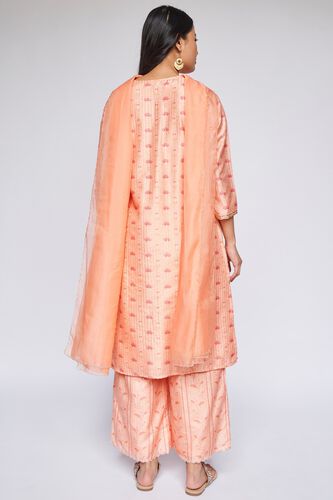 Peach Floral Straight Suit, Peach, image 5