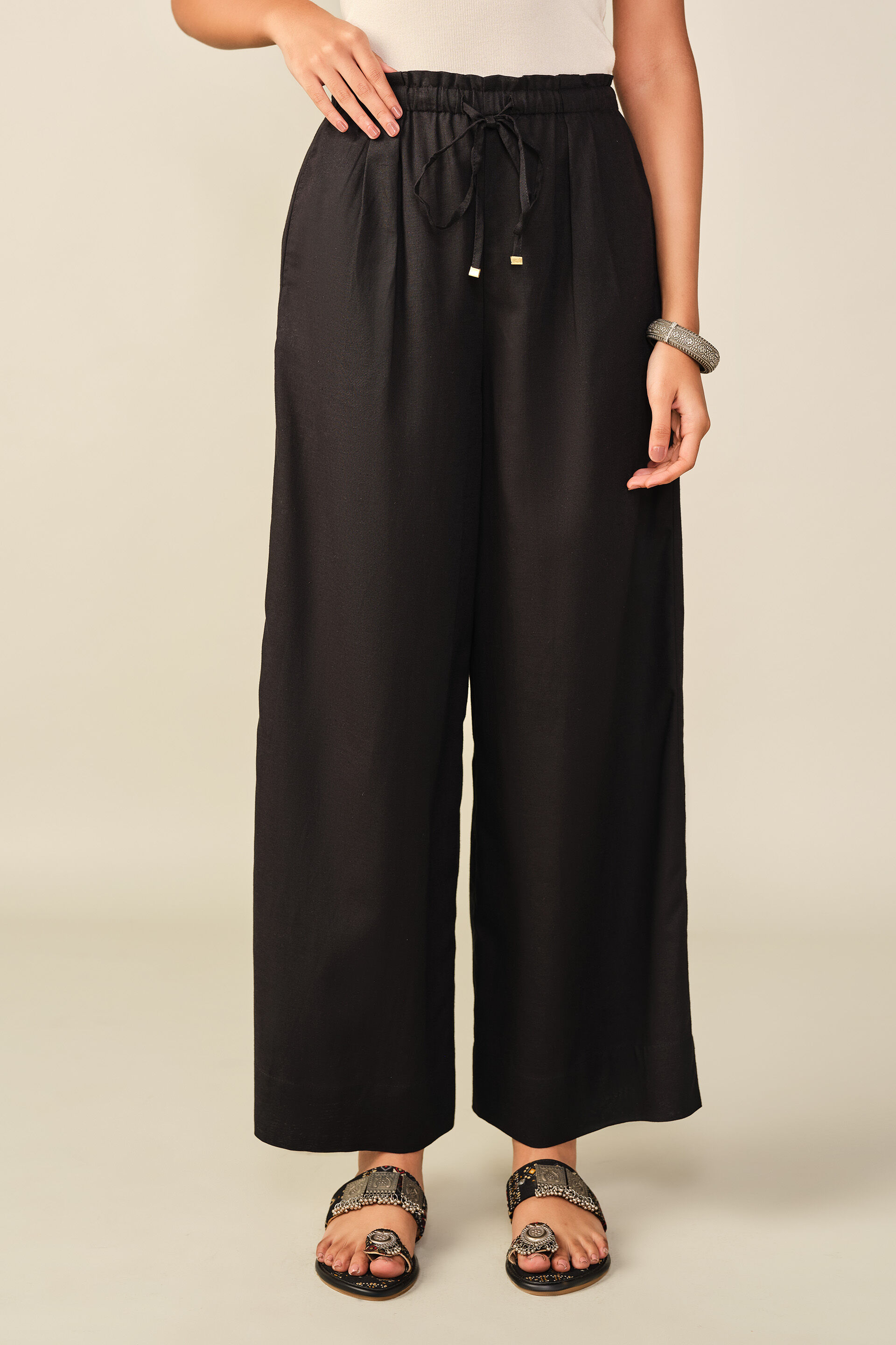Flared Pants in Black