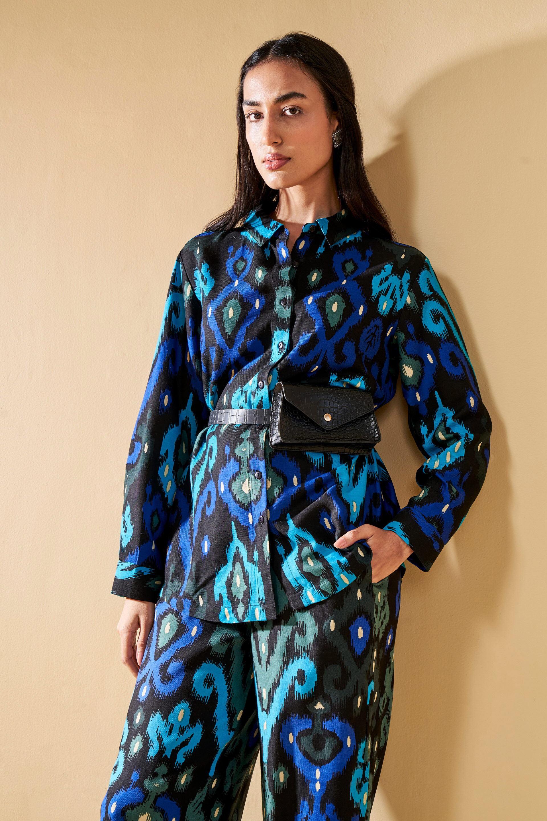 Vibrant Night Co-Ord Set, Black, image 3