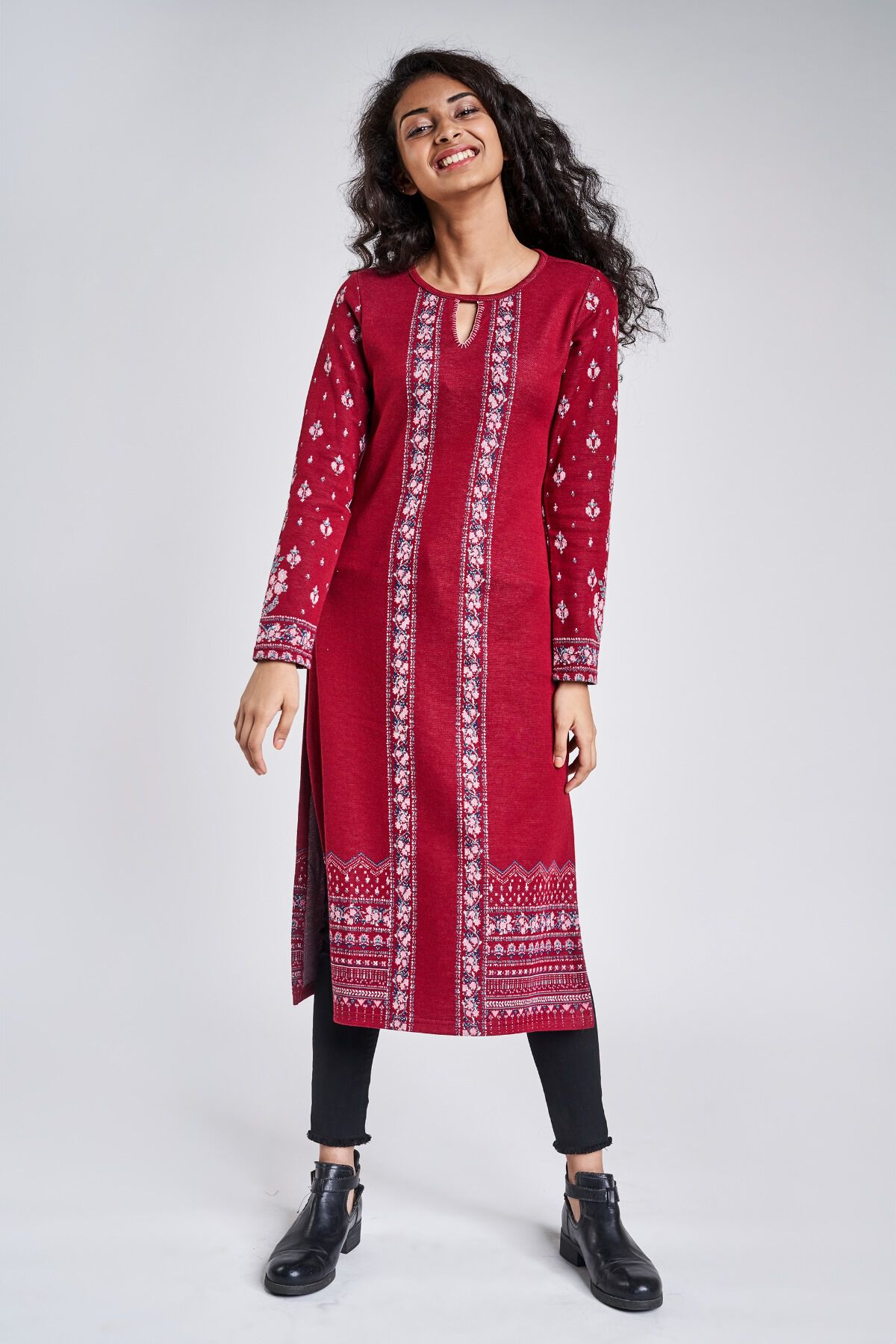 W Kurtis Kurtas and Tunics  Buy W Blue Glitter Print Kurta Online  Nykaa  Fashion