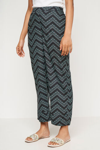 Black Straight Ethnic Motifs Bottom, Black, image 2