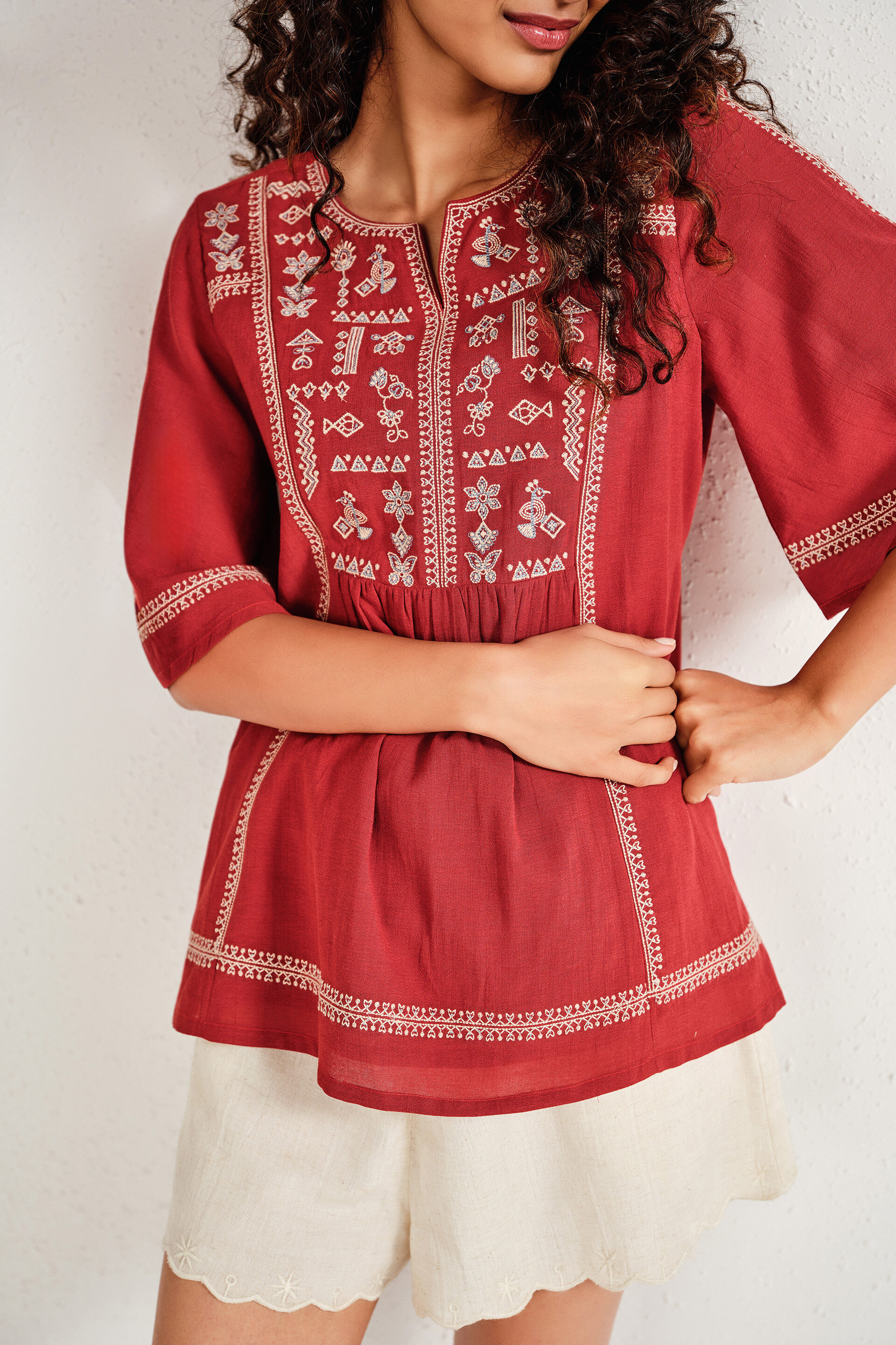 Ranaya Rust Top, Rust, image 2