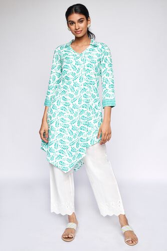 4 - Mint Floral A-Line Tunic, image 2