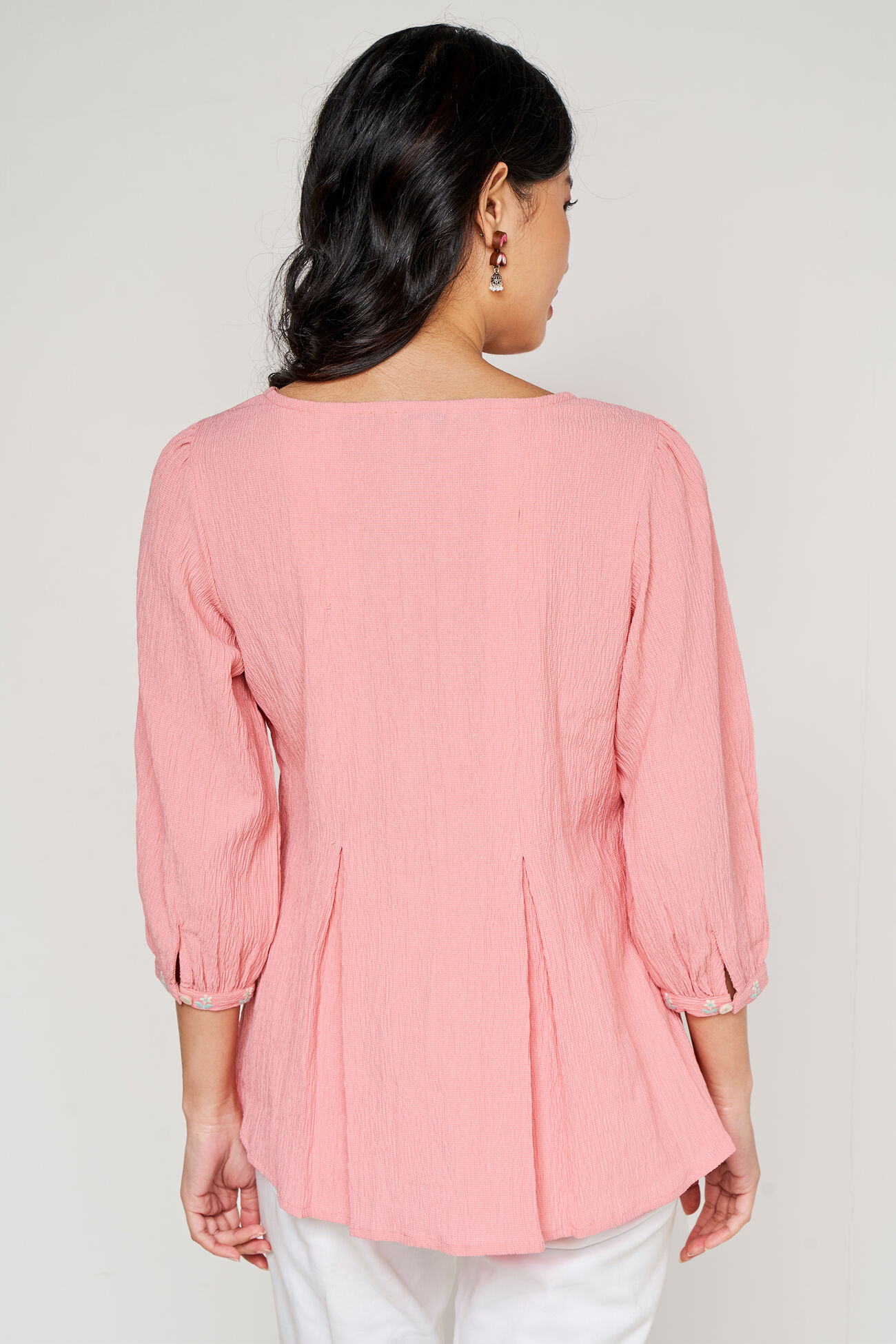 Solid Flared Top, Pink, image 5