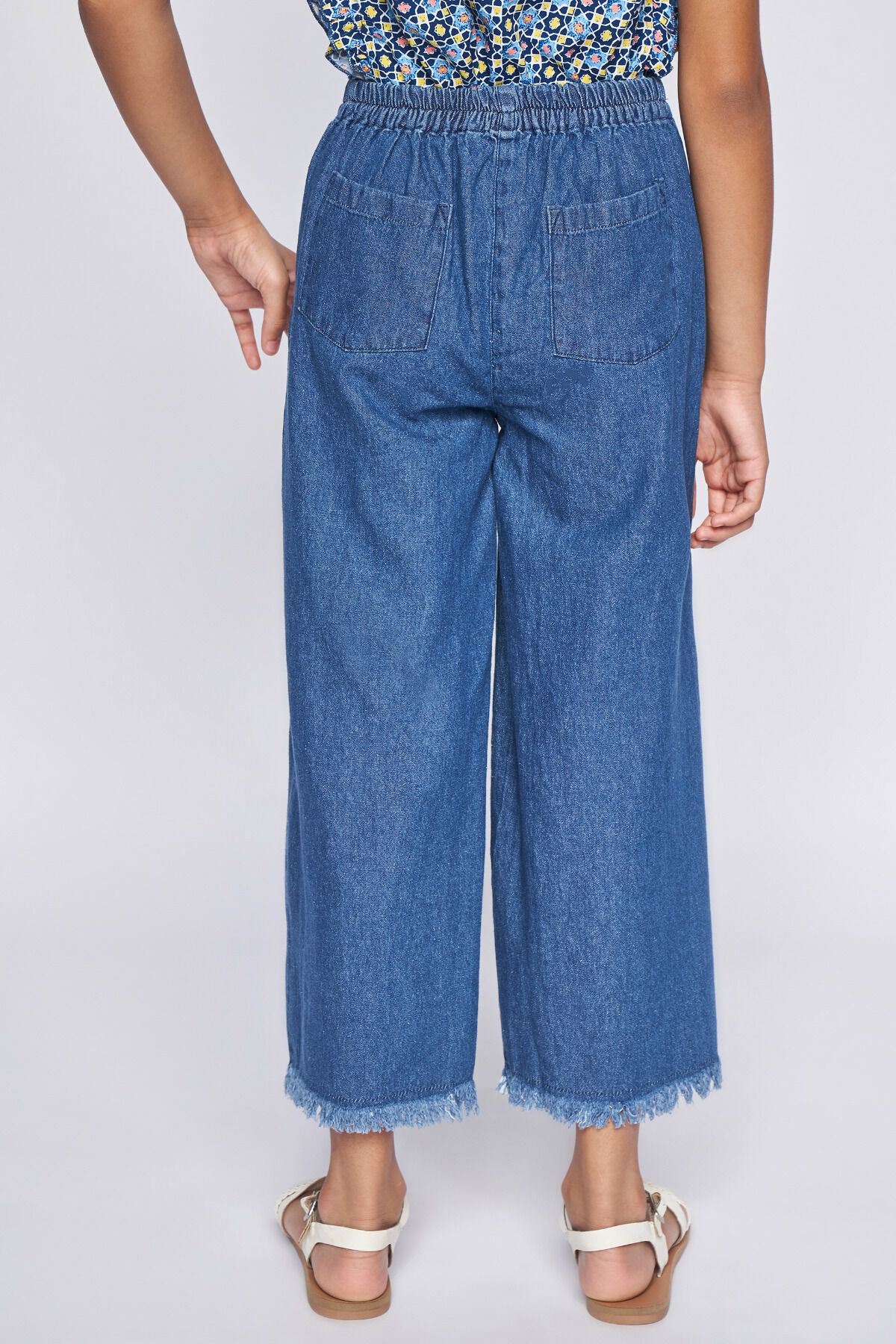 4 - Midnight Blue Fringes Solid Bottom, image 4