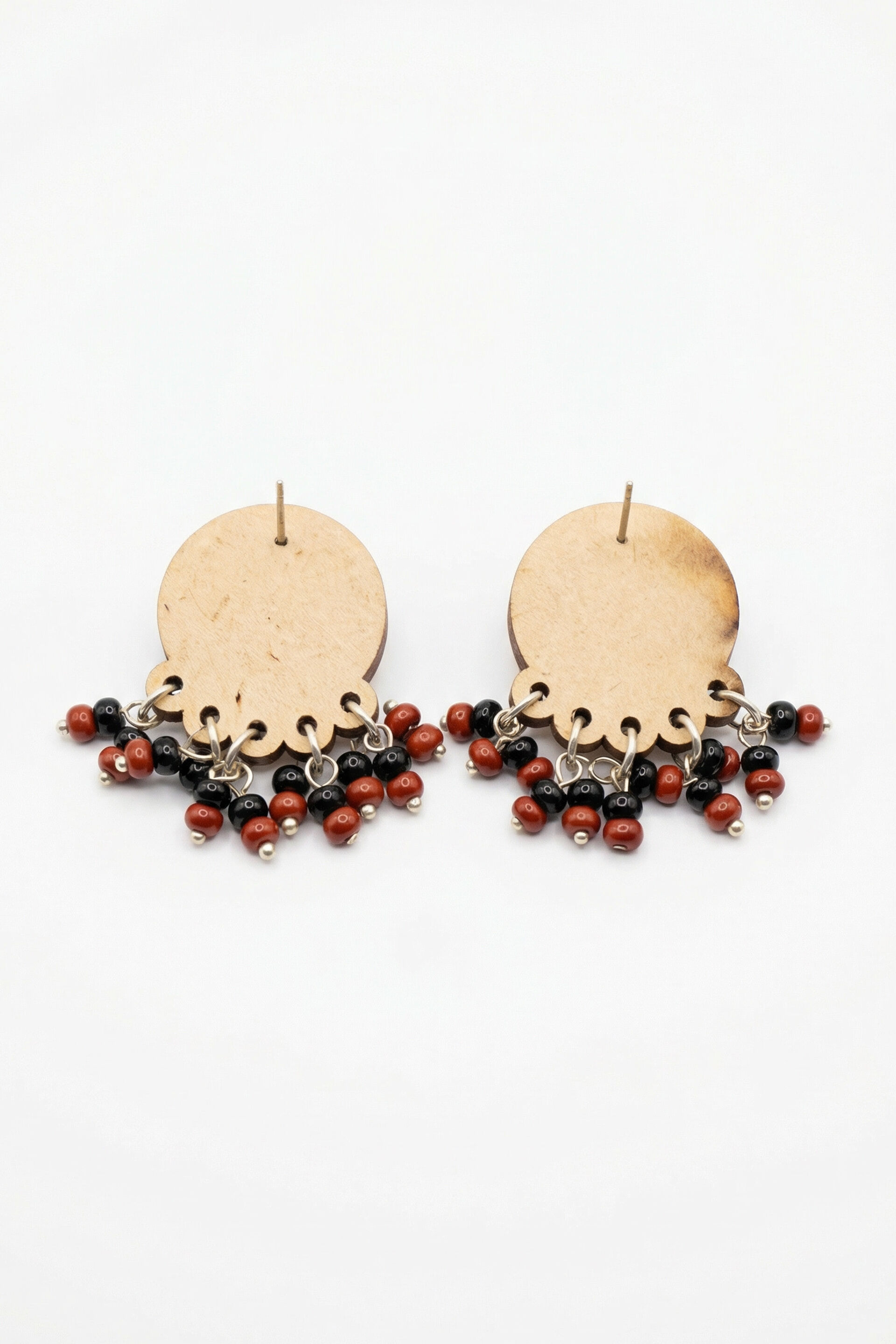 Patterned Bead Stud Earrings, , image 3