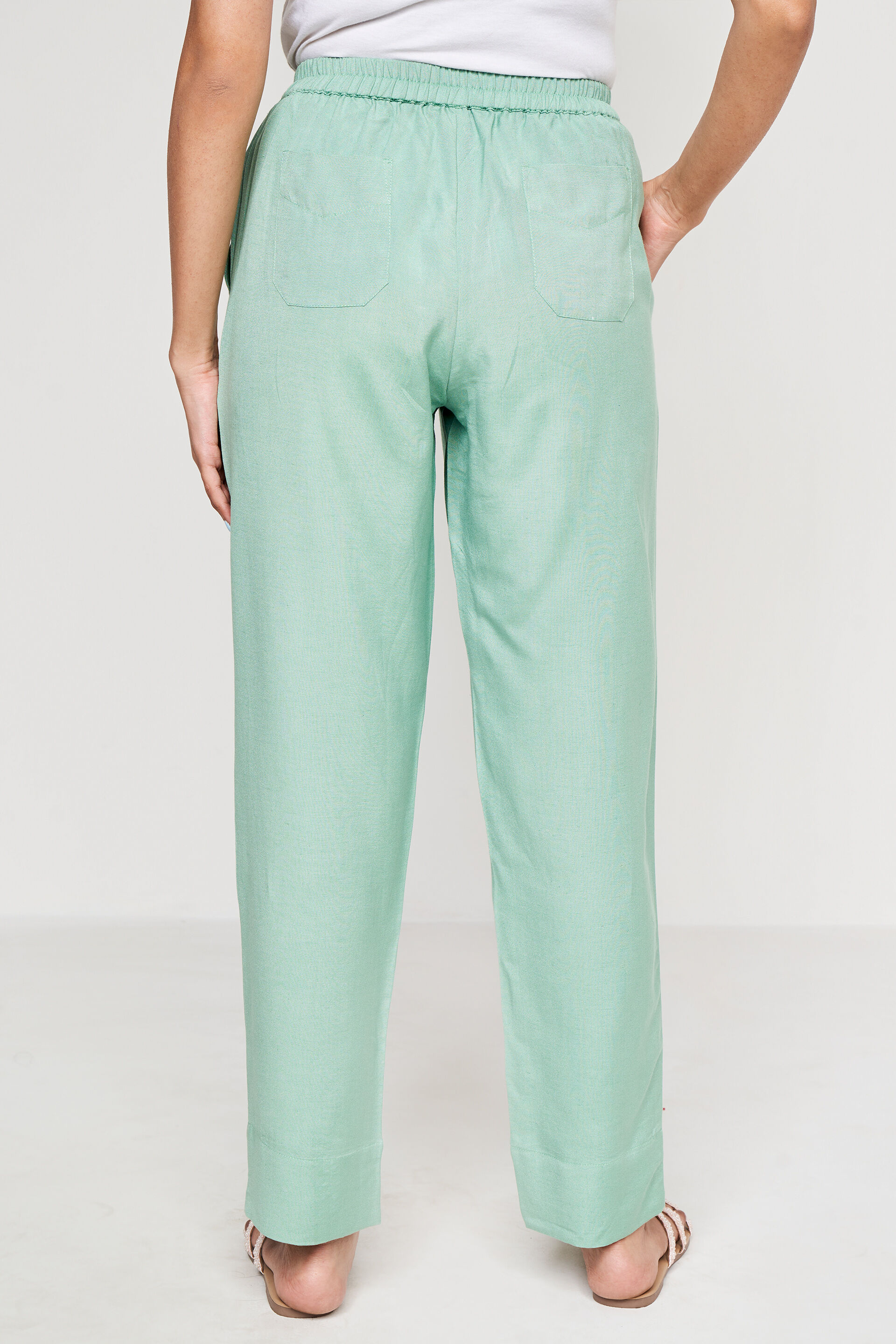 Sage Green Solid Straight Bottom, Sage Green, image 3