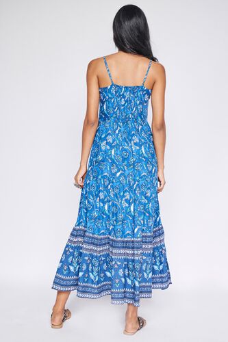 6 - Indigo Floral Fit & Flare Gown, image 6