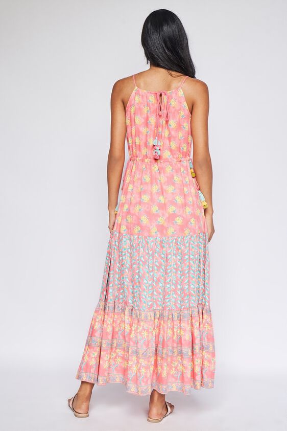 7 - Pink Floral Fit & Flare Gown, image 7