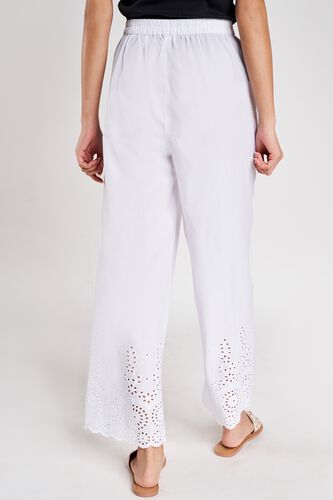 4 - White Solid Embroidered Bottom, image 4