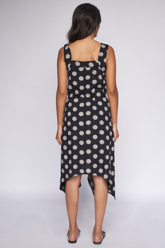 5 - Black Polka Dots Pinafore Dress, image 5