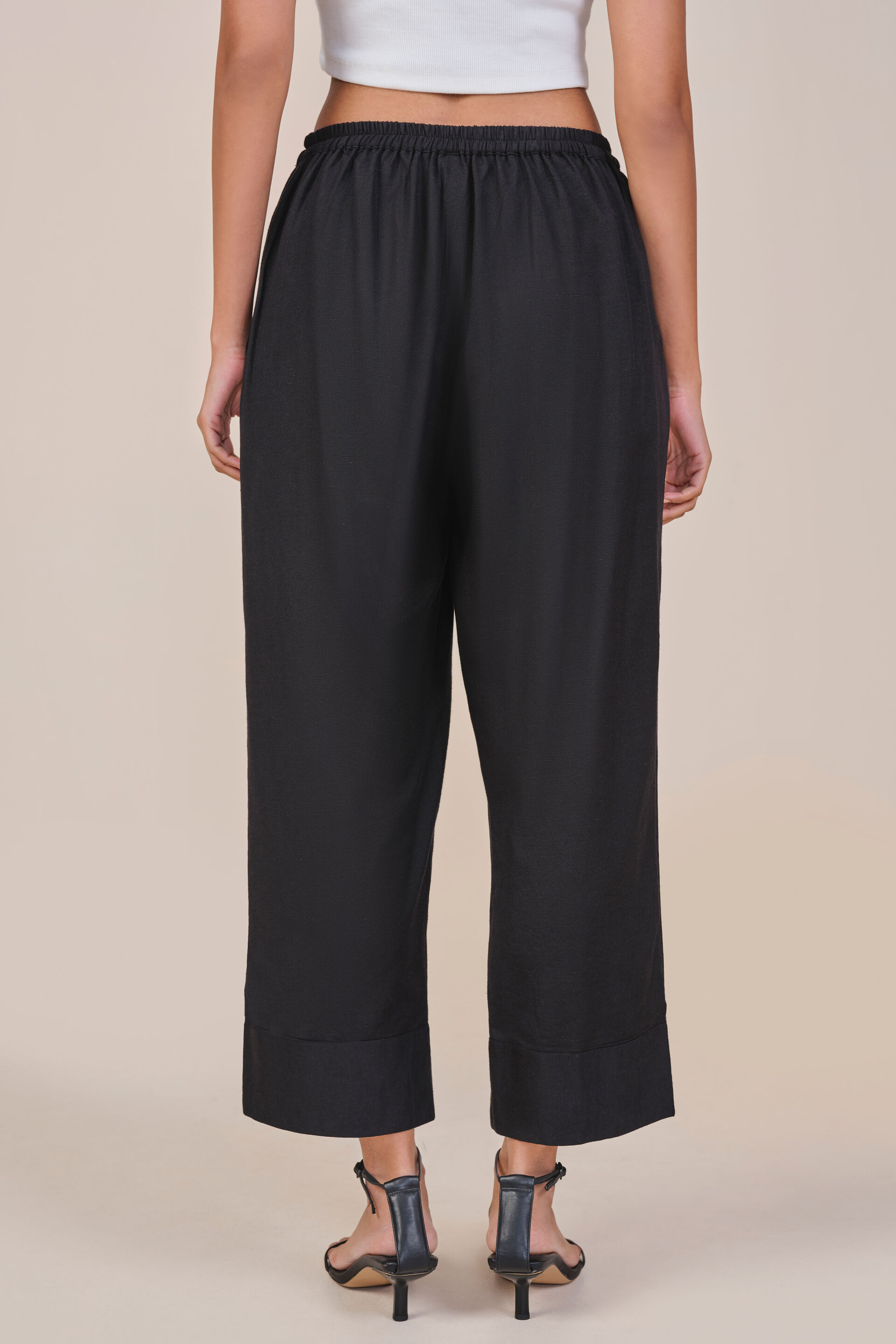 Solid Black Pants, Black, image 4