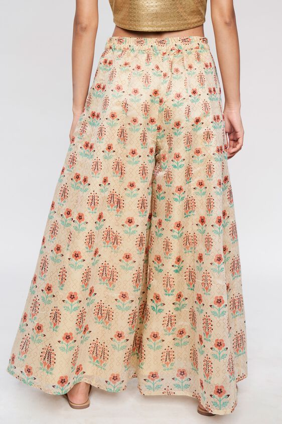 4 - Beige Ethnic Motifs Sharara, image 4