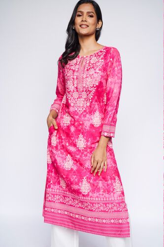 3 - Pink Tie & Dye Kurta, image 3