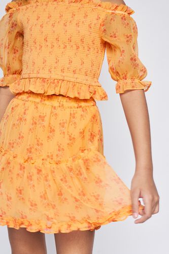 6 - Orange Smocking Floral Suit, image 6