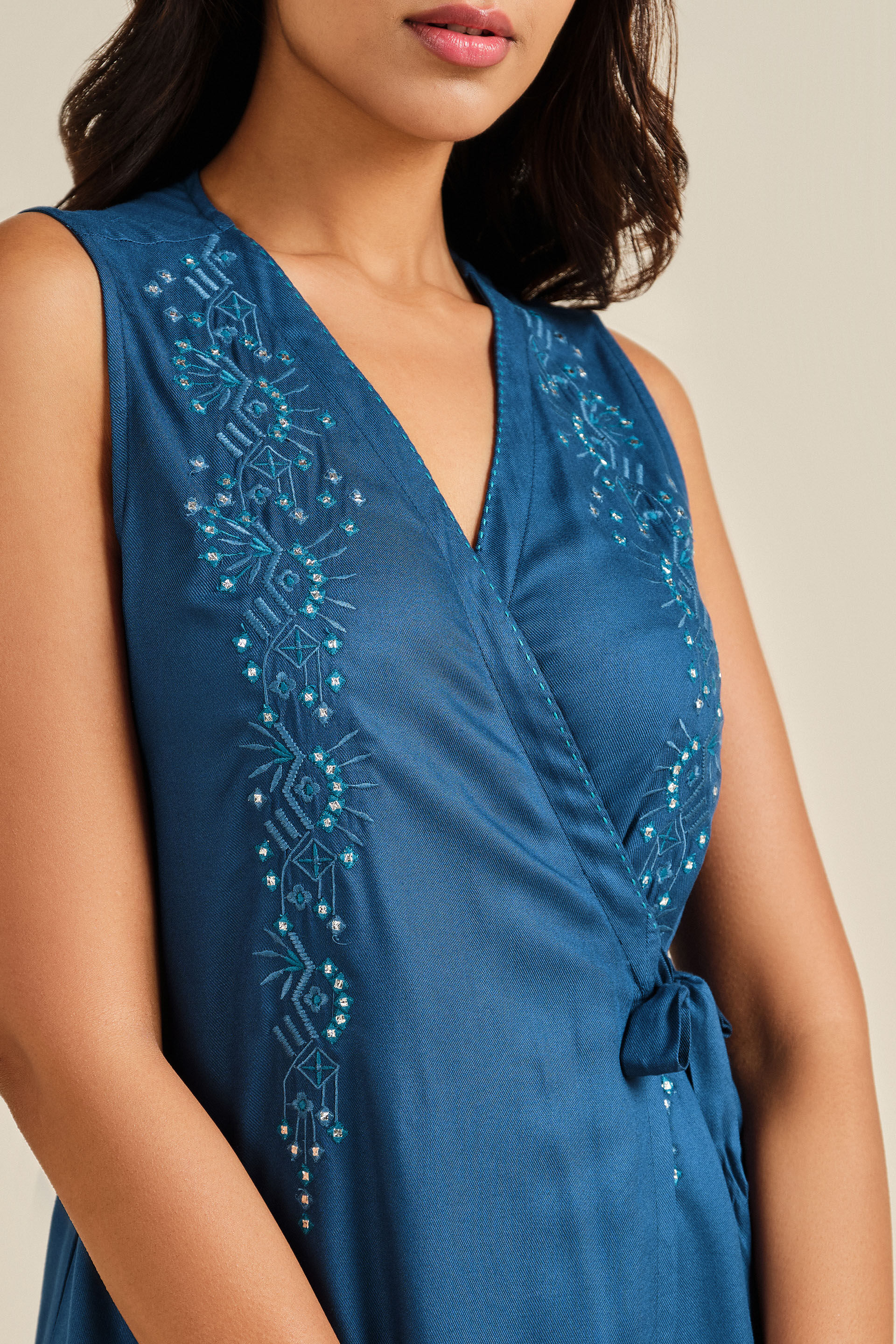 Blue Ambar Co-ord Set, Indigo, image 3