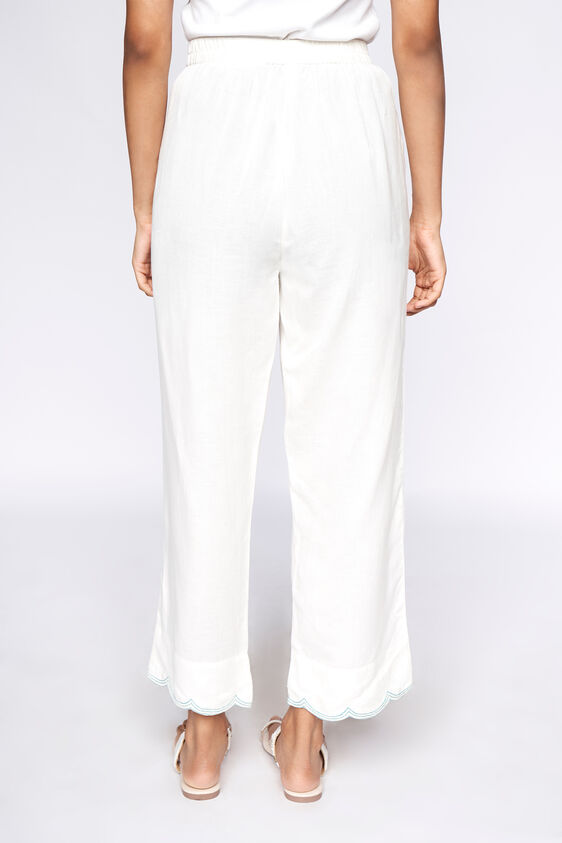 3 - Off White Solid Tapered Bottom, image 3