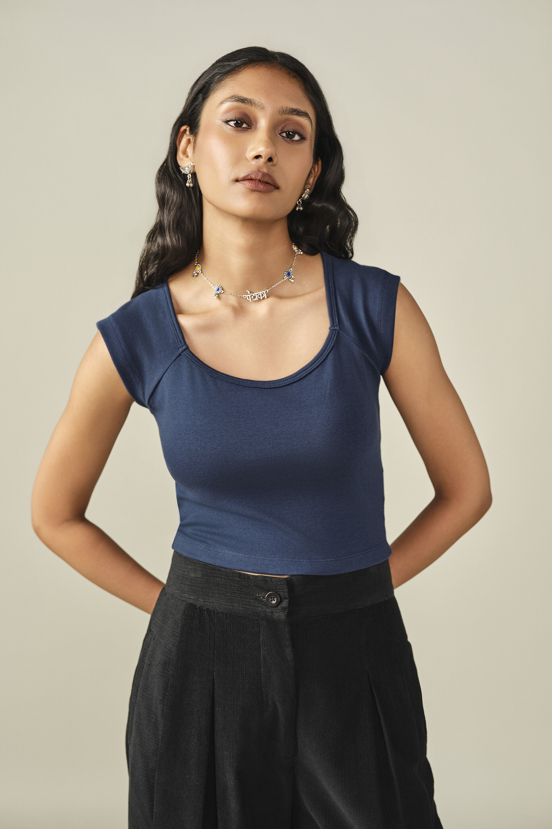 Bodycon Top in Blue