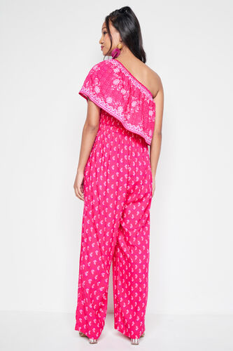 Buy our Pink Jump Suit online from globaldesi.in SC- FW23GS105JSRY