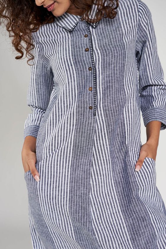9 - Grey Striped Dress, image 9