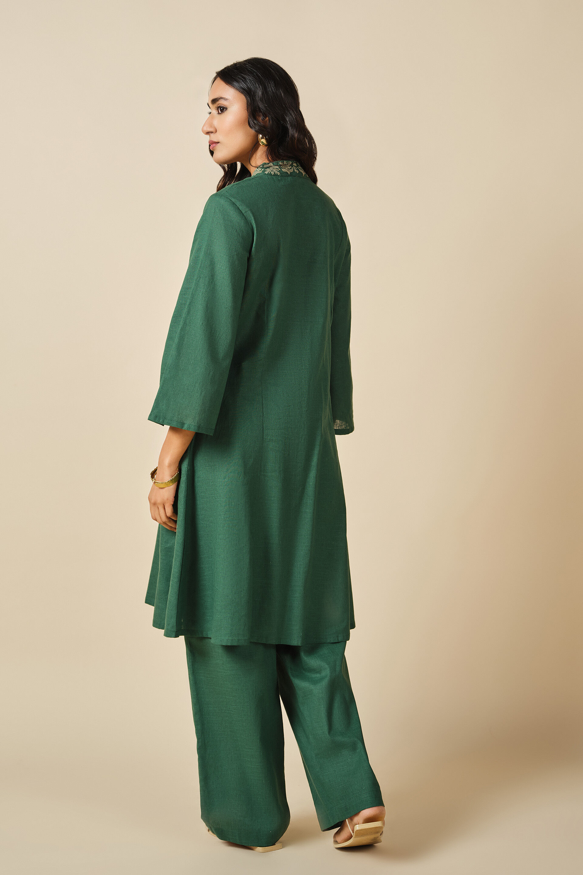 Green Khumar Kurta Set, Green, image 2