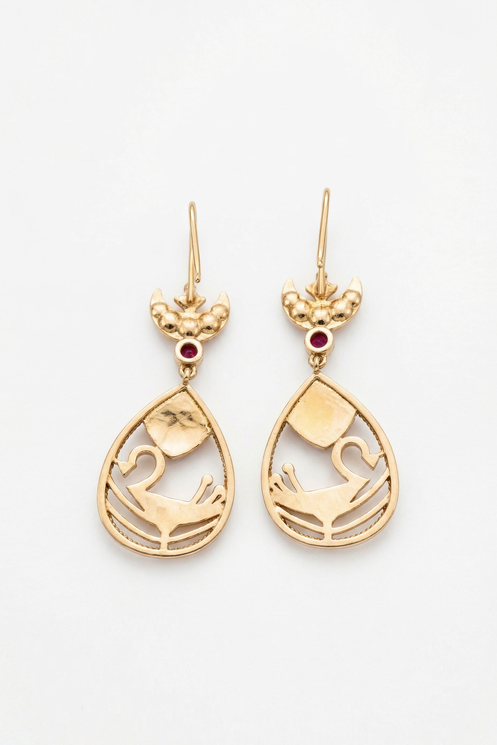 Saffron Moon Earrings, , image 3