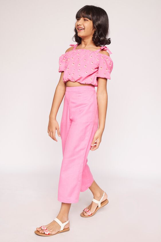 4 - Pink Embroidered Solid Suit, image 4