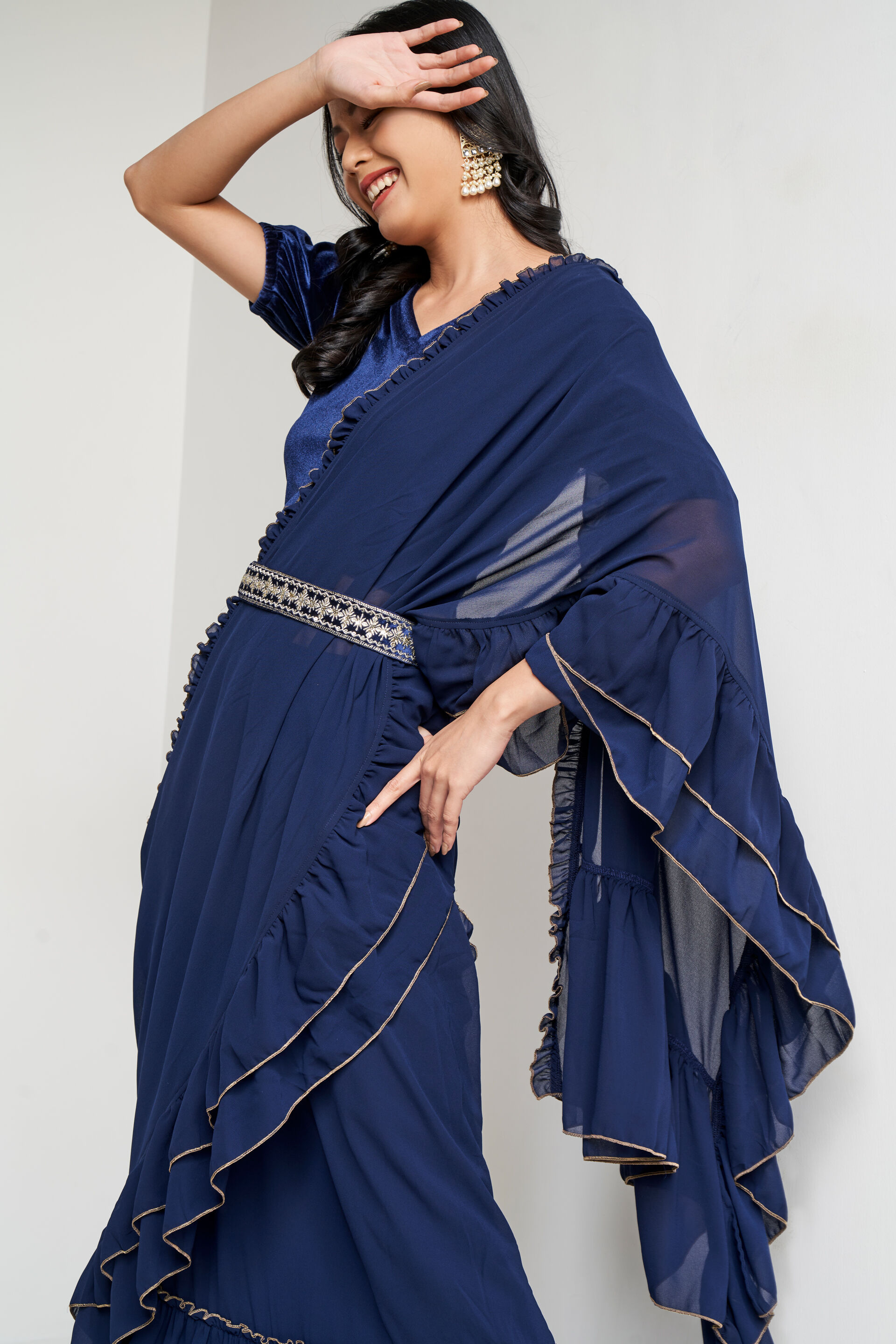 Saree with flare hotsell