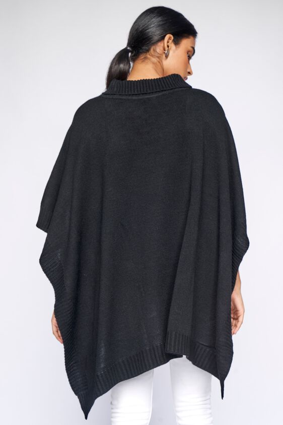5 - Black Solid Flared Shrug, image 5