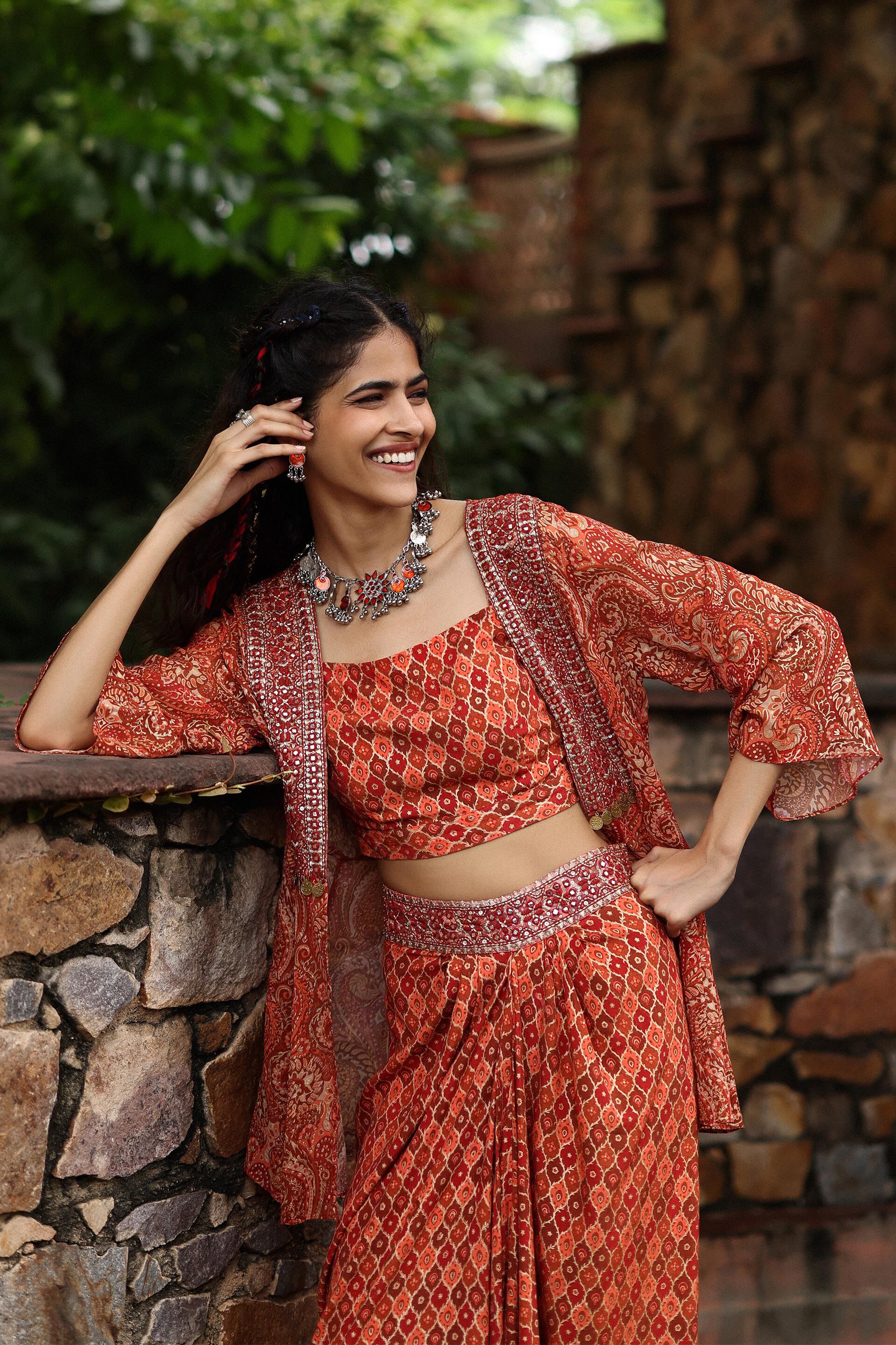 Dillagi Co-ord Set, Rust, image 8